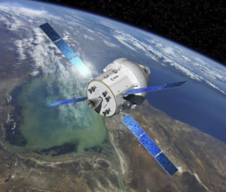 Situado bajo el de la tripulación, suministrará propulsión, potencia, control térmico, oxígeno y agua a los astronautas de Orion en misiones más allá de la Luna y Marte. (EFE)
