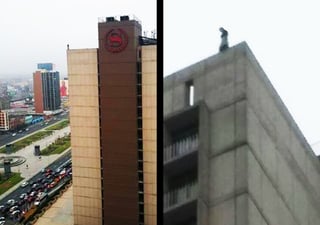 La mujer se lanzó desde el último piso de un hotel ubicado en Lima. (ESPECIAL)