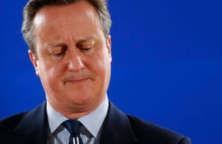 Dimisión. El primer ministro británico, David Cameron, al final
del primer día de la Cumbre Europea en Bruselas.