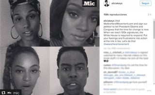 Difunden video. Diversos famosos lanzaron en las redes sociales un clip en donde piden justicia racial en Estados Unidos. (ESPECIAL)