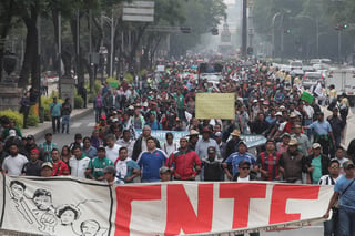 Sin fin. La CNTE ha manifestado que sus protestas y marchas seguirán a lo largo del país.