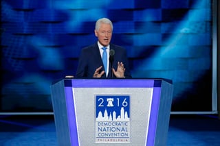 Respaldo. El expresidente estadunidense Bill Clinton hizo  una conmovedora narración personal y emocional de su esposa.