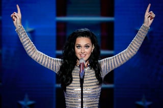 Muestra apoyo. La cantante estadounidense Katy Perry compartió su música en la Convención Demócrata.
