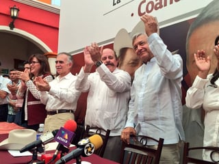 Andrés Manuel López Obrador manifestó su apoyo incondicional a Armando Guadiana. (TWITTER) 