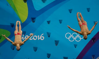 México se quedó sin medalla en la competencia de clavados sincronizados en trampolín de tres metros. (AP)