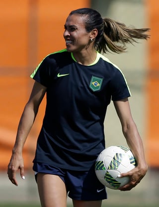 Marta es un símbolo en la selección brasileña de futbol de mujeres.
