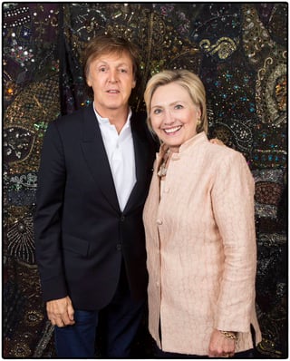 Reunión. Se dice que Paul y Hillary tuvieron una junta en privado en donde hablaron de varios temas. (ESPECIAL)