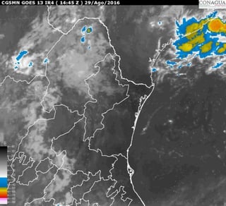 Para la Mesa del Norte se prevé cielo de medio nublado a nublado, 60% de probabilidad de tormentas muy fuertes en regiones de Chihuahua y Durango; tormentas fuertes en áreas de Coahuila. (ESPECIAL)
