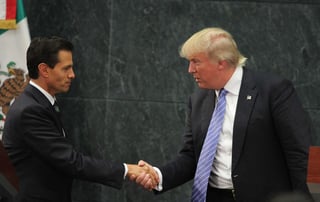 Peña Nieto y Trump sostuvieron una breve reunión en Los Pinos. (EFE)