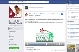 Convocatoria. Diócesis de Gómez Palacio organiza una caminata en favor de la vida y la familia. (EL SIGLO DE TORREÓN)