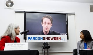Su versión. Ayer Edward Snowden realizó una videoconferencia desde Moscú.