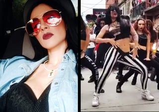 Diosa Canales participó en un videoclip grabado en la calle. (ESPECIAL)