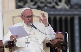 Defensa. El Papa Francisco expresó ayer su apoyo al movimiento a favor de la familia en México.
