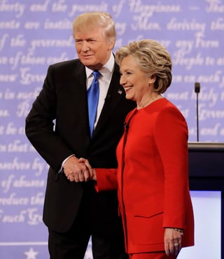 Es la primera vez que ambos candidatos se enfrentan en un mismo escenario. (AP)