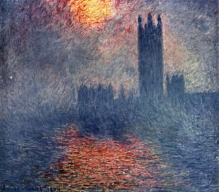 El Parlamento de Londres, de 1904, es un paisaje que capta los efectos de la luz del invierno sobre ese edificio junto al Támesis. (ESPECIAL)
