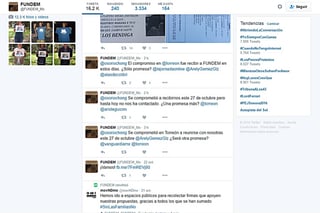 'Bombardeo'. Ayer, Fuundec comenzó a subir una serie de tuits dirigidos al secretario Miguel Ángel Osorio Chong. (TWITTER)