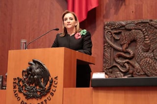 La canciller Claudia Ruiz Massieu reconoció que fue la dependencia a su cargo la responsable de entregar las invitaciones. (NOTIMEX)