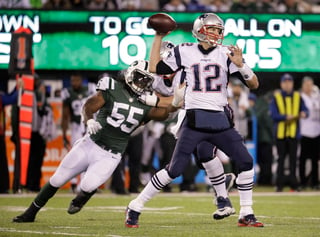 Tom Brady lanzó dos pases de anotación en la victoria ante los Jets de Nueva York. 