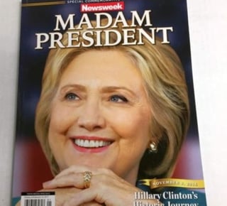 Imágenes de la edición con una foto de Clinton con el título 'Señora Presidenta' en la portada se filtraron antes de los comicios del 8 de noviembre. (ESPECIAL)