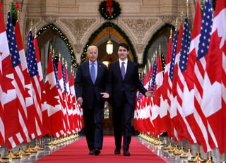 La visita de Biden a Canadá coincide con la reunión de Trudeau con los 13 gobernadores canadienses para tratar el tema de cambio climático.