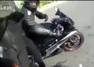 Motociclista graba su propia muerte