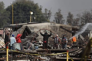 Resultó lesionado luego de las explosiones en el mercado de pirotecnia de San Pablito en Tultepec, Estado de México. (ARCHIVO)