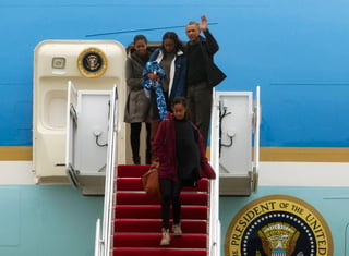 Últimos días. Barack Obama y su familia regresaron a Washington, luego de sus vacaciones en Hawai.