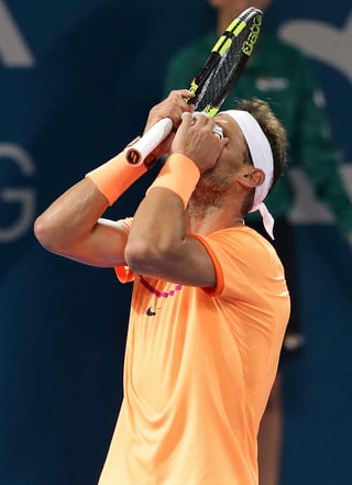 Rafael Nadal se quedó en los cuartos de final en Brisbane. (AP)