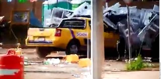 Ataque. Un conductor desconocido arrolló con una camioneta a un grupo de policías que participaba en el operativo.