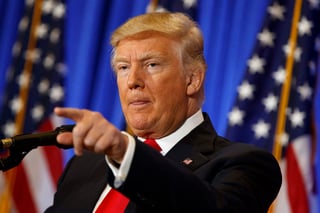 Donald Trump ofreció la primera conferencia de prensa de 2017. (AP)