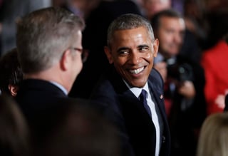 Electo como el primer presidente afroamericano de Estados Unidos, Obama se despedirá el 20 de enero con un nivel de aprobación del 60 por ciento. (ARCHIVO)