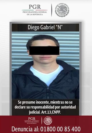 El joven fue entregado a la PGR para su extradición a México. (TWITTER) 