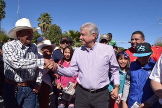 Al medio día de este domingo Andrés Manuel López Obrador visitó el municipio de San Pedro, de las Colonias, Coahuila. (EL SIGLO DE TORREÓN)
