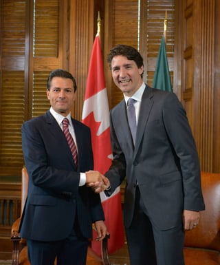 Acuerdo. Enrique Peña conversó vía telefónica con el primer ministro de Canadá, Justin Trudeau.