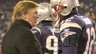 Donald Trump habla con Tom Brady tras un partido en la NFL. Mi relación con Trump no es tan importante: Brady