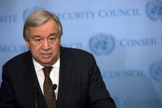 El secretario general de Naciones Unidas, António Guterres, dijo hoy que por ahora desconoce exactamente qué es lo que se quiere impulsar. (AP)