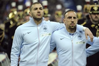 Franck Ribéry y Karim Benzema. (ARCHIVO)