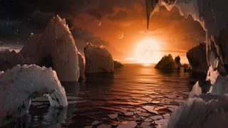 Los planetas orbitan una estrella enana -tenue y fría- llamada Trappist-1, localizada a unos 40 años luz de la Tierra, una distancia considerada como cercana en términos astronómicos. (ESPECIAL)