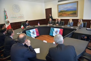 Cortesía. Tillerson y Kelly realizaron una visita de cortesía al jefe del Estado mexicano. 