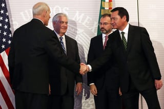 Confrontación. Osorio Chong calificó la reunión con secretarios de la administración de Trump como nada fácil. (EL UNIVERSAL) 