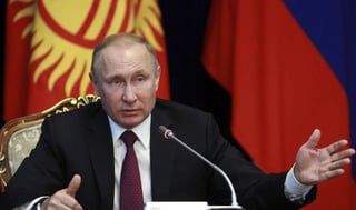 “Rusia no avalará nuevas sanciones contra Siria”, enfatizó Putin, quien consideró que serían inapropiadas pues no ayudarán a las negociaciones de paz. (EFE)