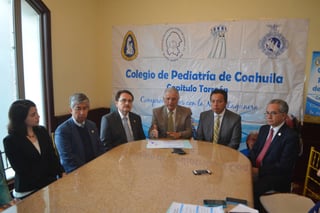 Eventos. El Colegio de Pediatras de Coahuila, Capítulo Torreón anunció charlas impartidas por la Academia Mexicana de Pediatría. (ANGÉLICA SANDOVAL)