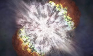 La explosión fue captada en octubre de 2013 por el Observatorio Palomar en California (EU) en una galaxia a 160 millones de años luz de nuestra Vía Láctea. (EFE)