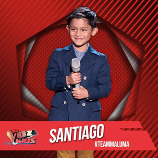 Concursante. El niño Santiago Rodríguez eligió el equipo de Maluma para buscar el triunfo en La Voz Kids... México.