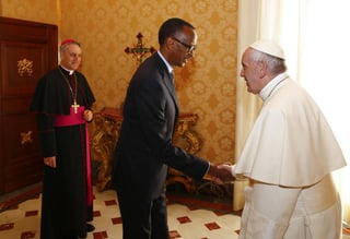 Francisco recibió al presidente de Ruanda.