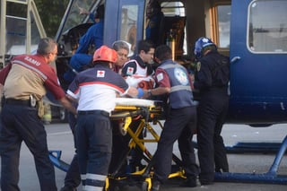 Debido a sus heridas, los lesionados tuvieron que ser trasladados de emergencia vía aérea a un hospital. (ARCHIVO)