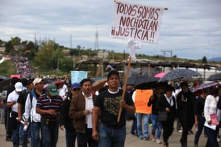 Justicia.  Protesta el Comité de Víctimas de Nochixtlán.
