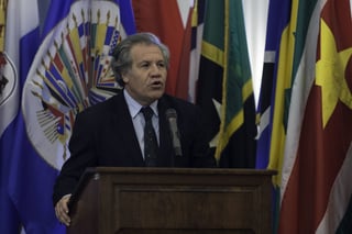 Confronta. Luis Almagro, el presidente de la OEA  denunció que en Venezuela vive en una 'dictadura'. (EFE)