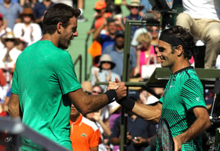 Juan Martín del Potro alabó el nivel que tiene Roger Federer en esta temporada. (AP)