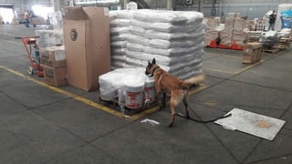 Apuntó que elementos de la AIC, en compañía con un sensor canino, se trasladaron a las instalaciones de una empresa de paquetería ubicada en Guadalajara. (ARCHIVO)